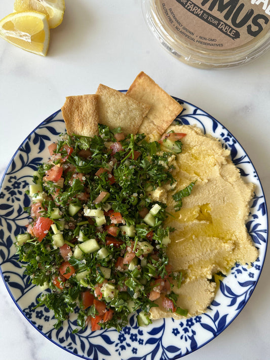 Fresh Quinoa Tabbouleh with Lemon, Cucumber, and Olive Oil