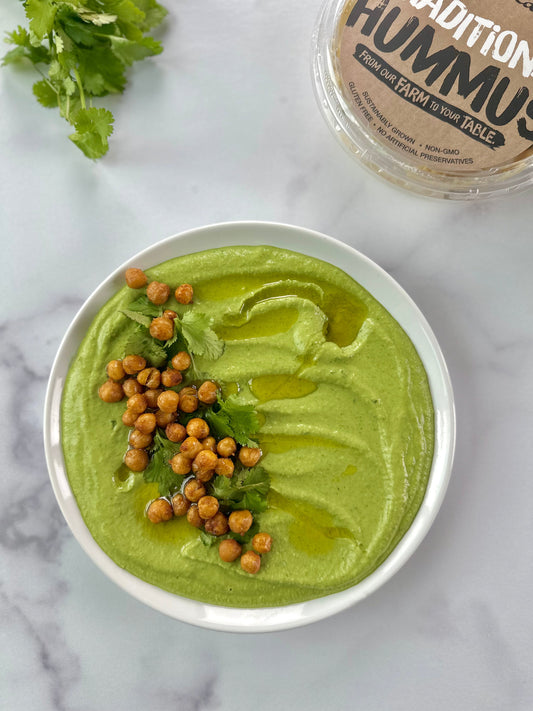 St. Patrick's Day Green Herb Spinach Hummus