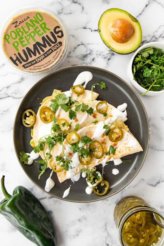 Avocado Hummus Quesadilla