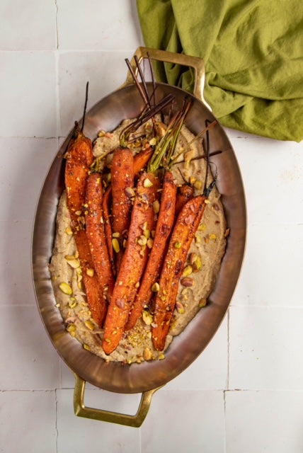 Whole Roasted Curried Carrots