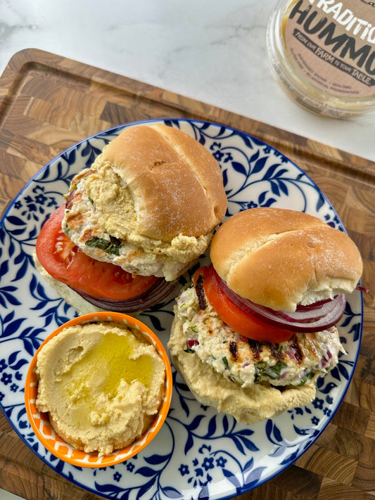 Healthy Mediterranean Turkey Burgers