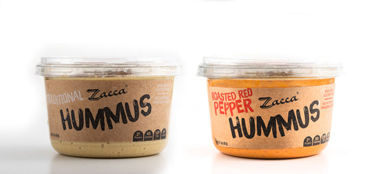 Party Size (32 oz. each) Traditional Hummus and Roasted Red Pepper Hummus Combo Bundle
